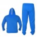 ARD CHAMPS™ Fleece Tracksuit Hoodie Trouser MMA Gym Boxing Running Jogging Suit (Sky Blue)